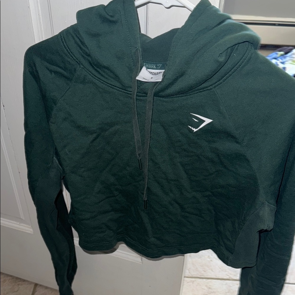 Gymshark Green Cropped Hoodie